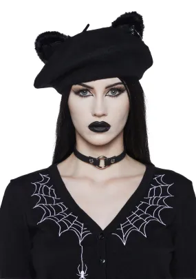 Barely Feral Pierced Beret