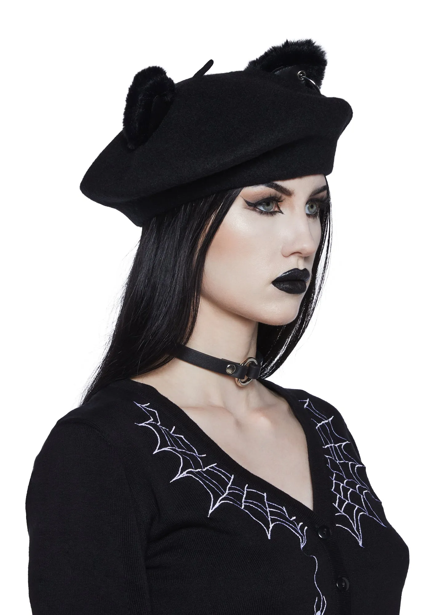 Barely Feral Pierced Beret