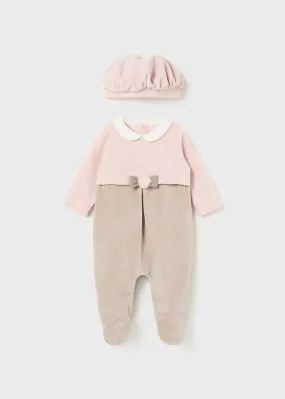 Blush Girl's One-Piece w/Beret Set - Select Size
