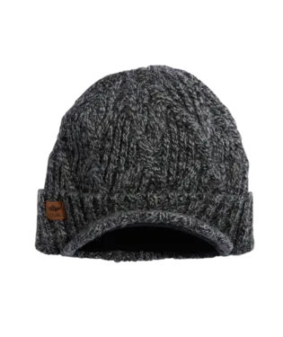 Coal Yukon Cable Knit Wool Brim Beanie