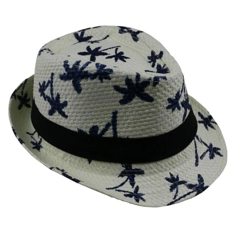 Coconut Trees Straw Panama Hat