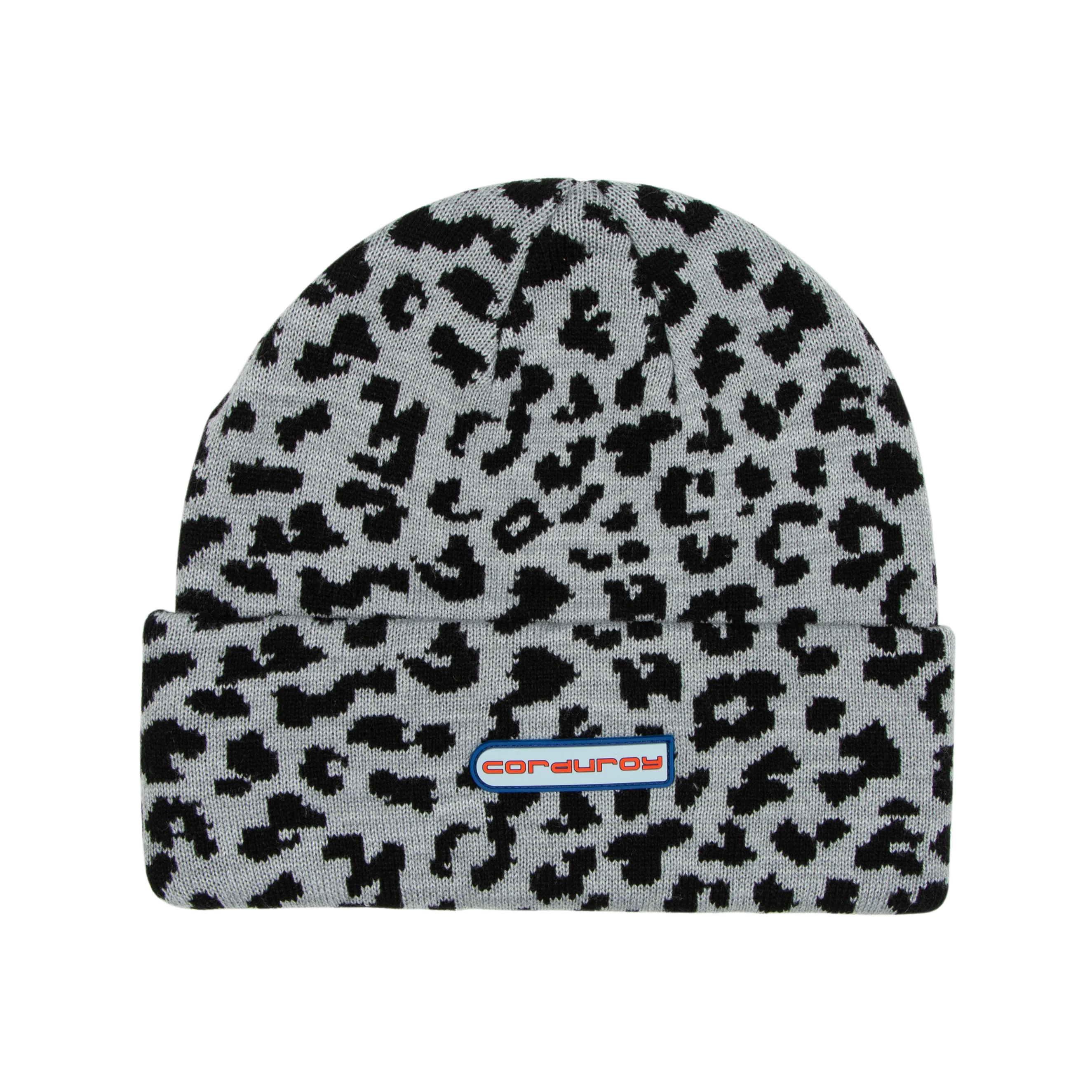 Corduroy Meow Beanie - Grey