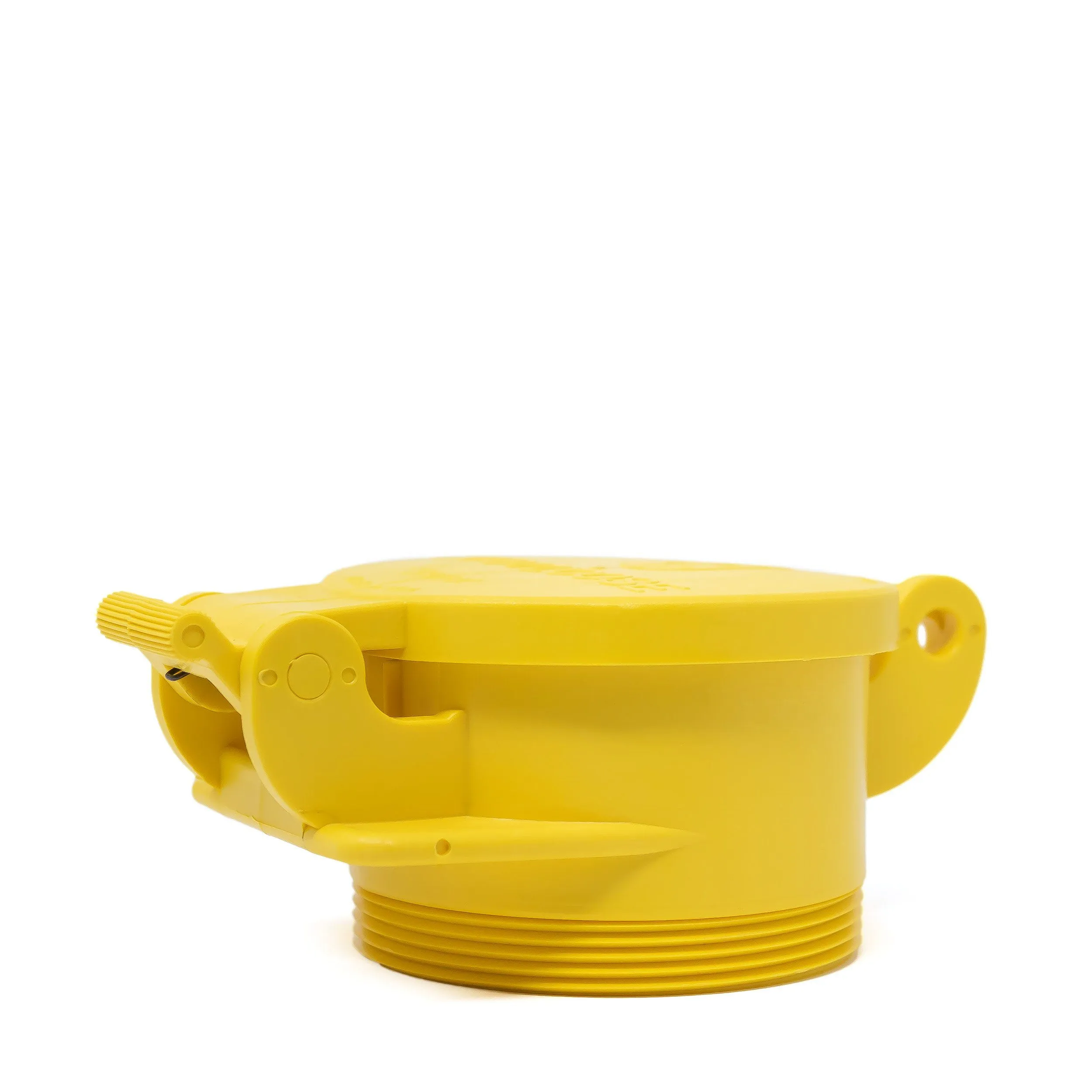 Enviro Design Products: FootLoose RV Site Sewer Cap, 4" Yellow Male