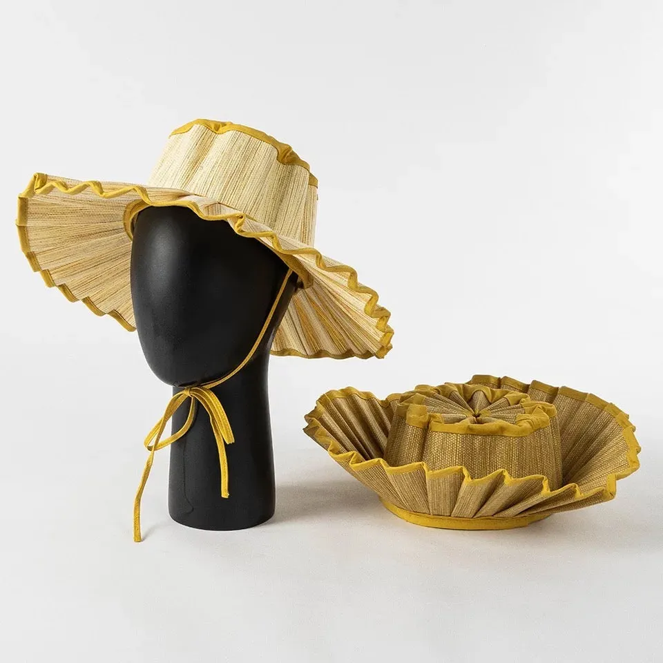 Foldable Paper Straw Hat ADULT/KIDS