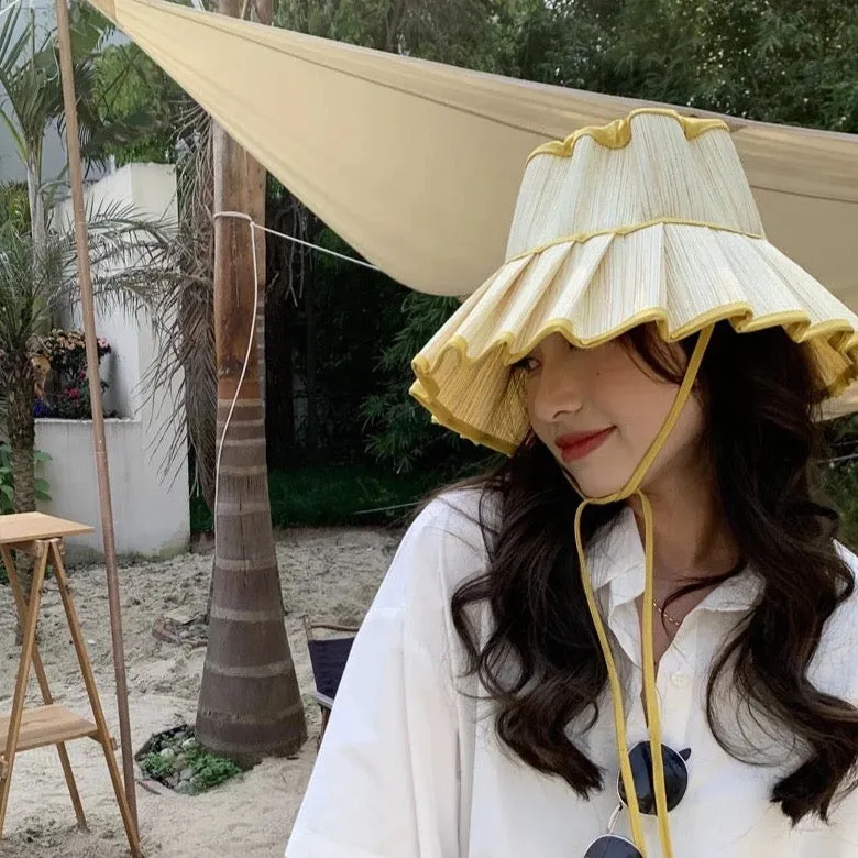 Foldable Paper Straw Hat ADULT/KIDS