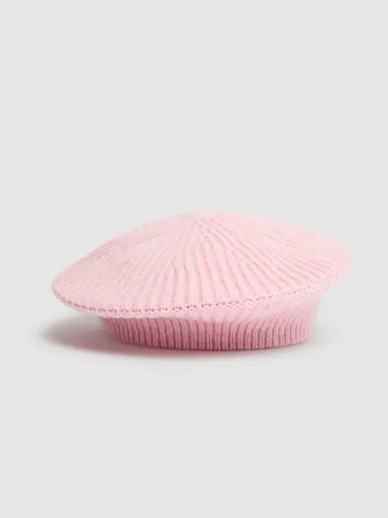 GANNI   Structured wool blend beret 
