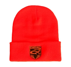 God's Country Blaze Orange Cuff Beanie