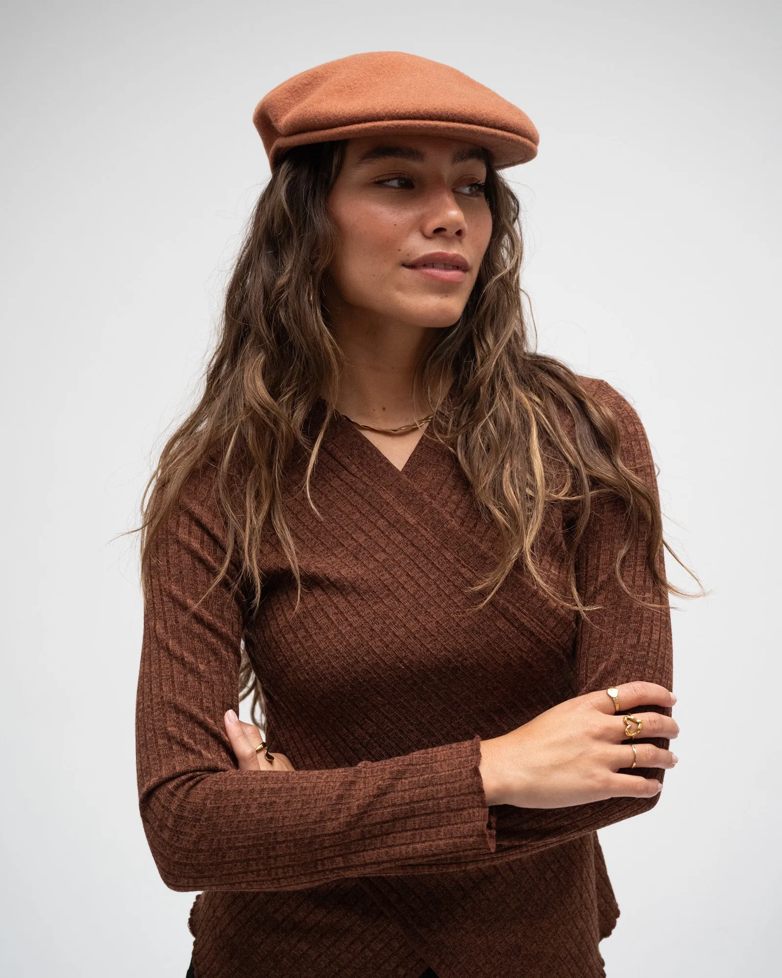 KANGOL 504 Cap Mahogany