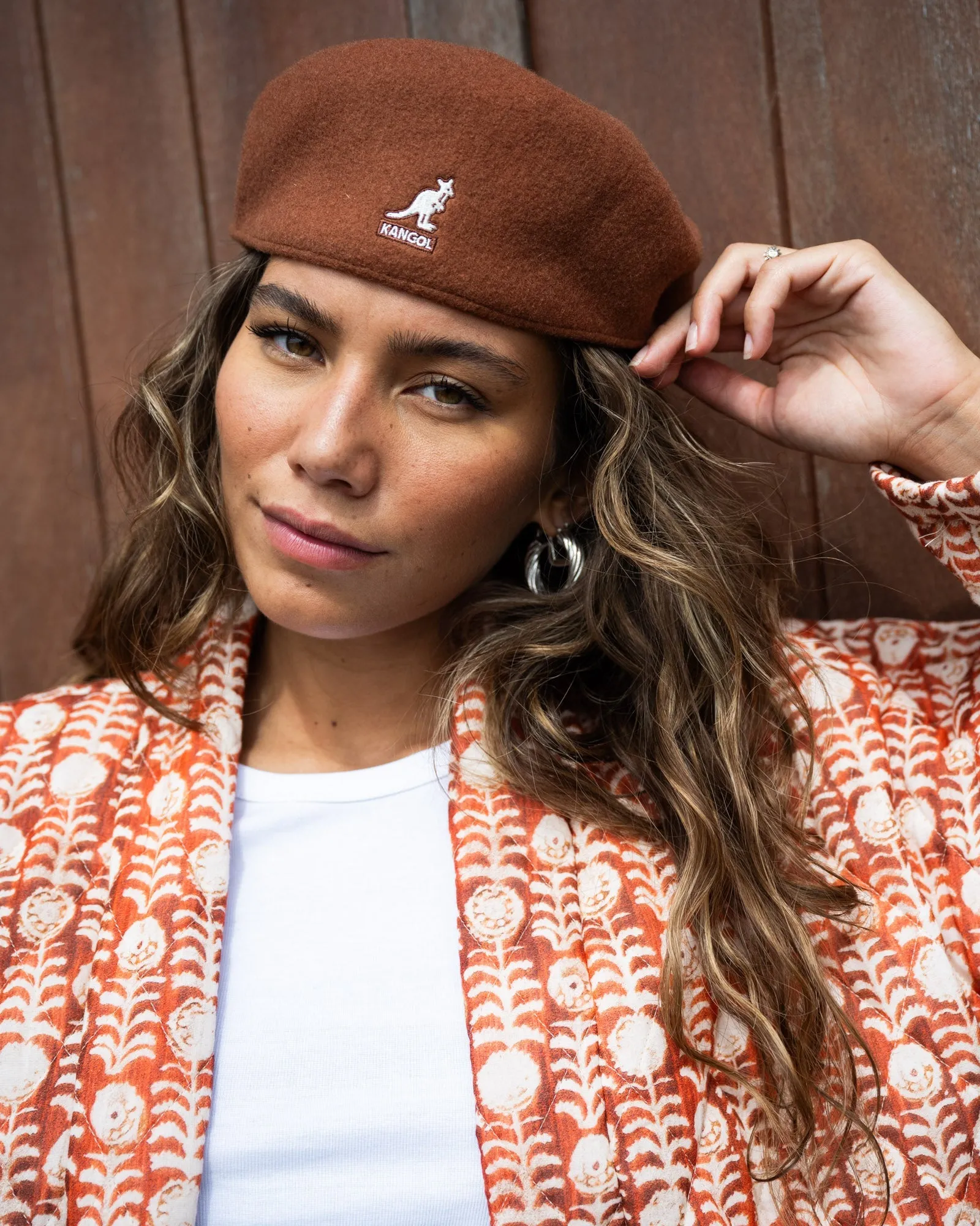 KANGOL 504 Cap Mahogany