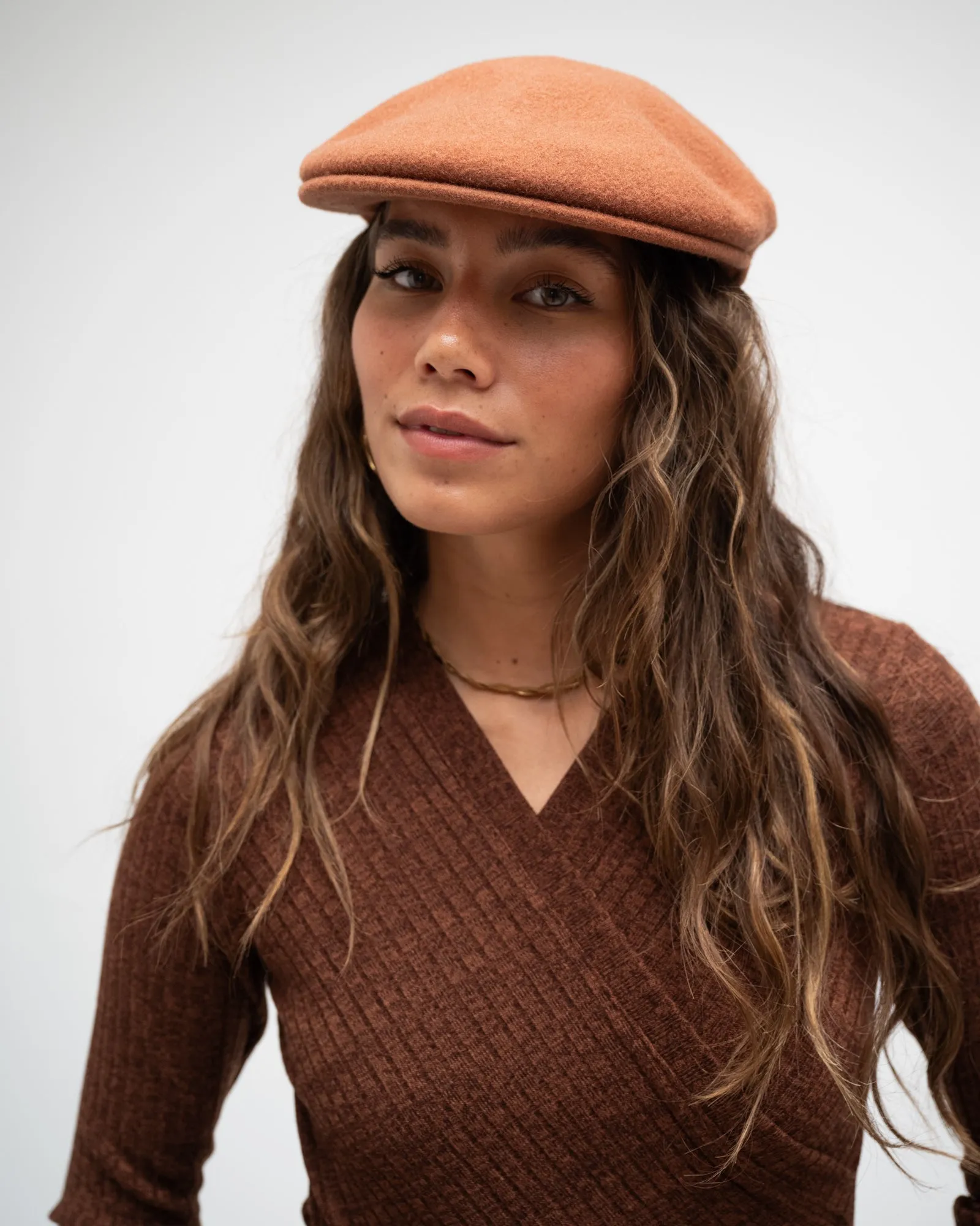 KANGOL 504 Cap Mahogany