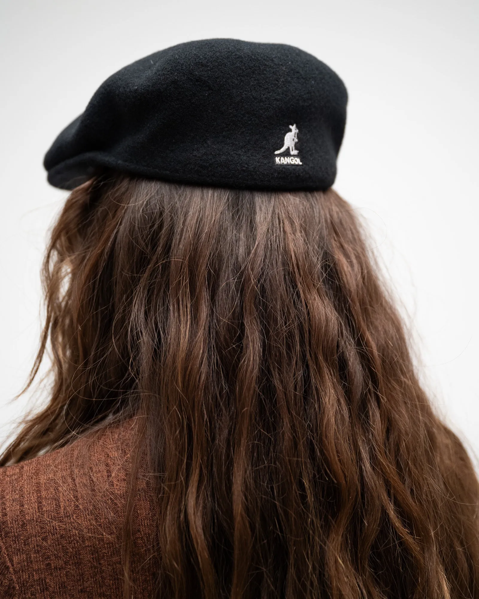 KANGOL Wool 504 Flat Cap Black