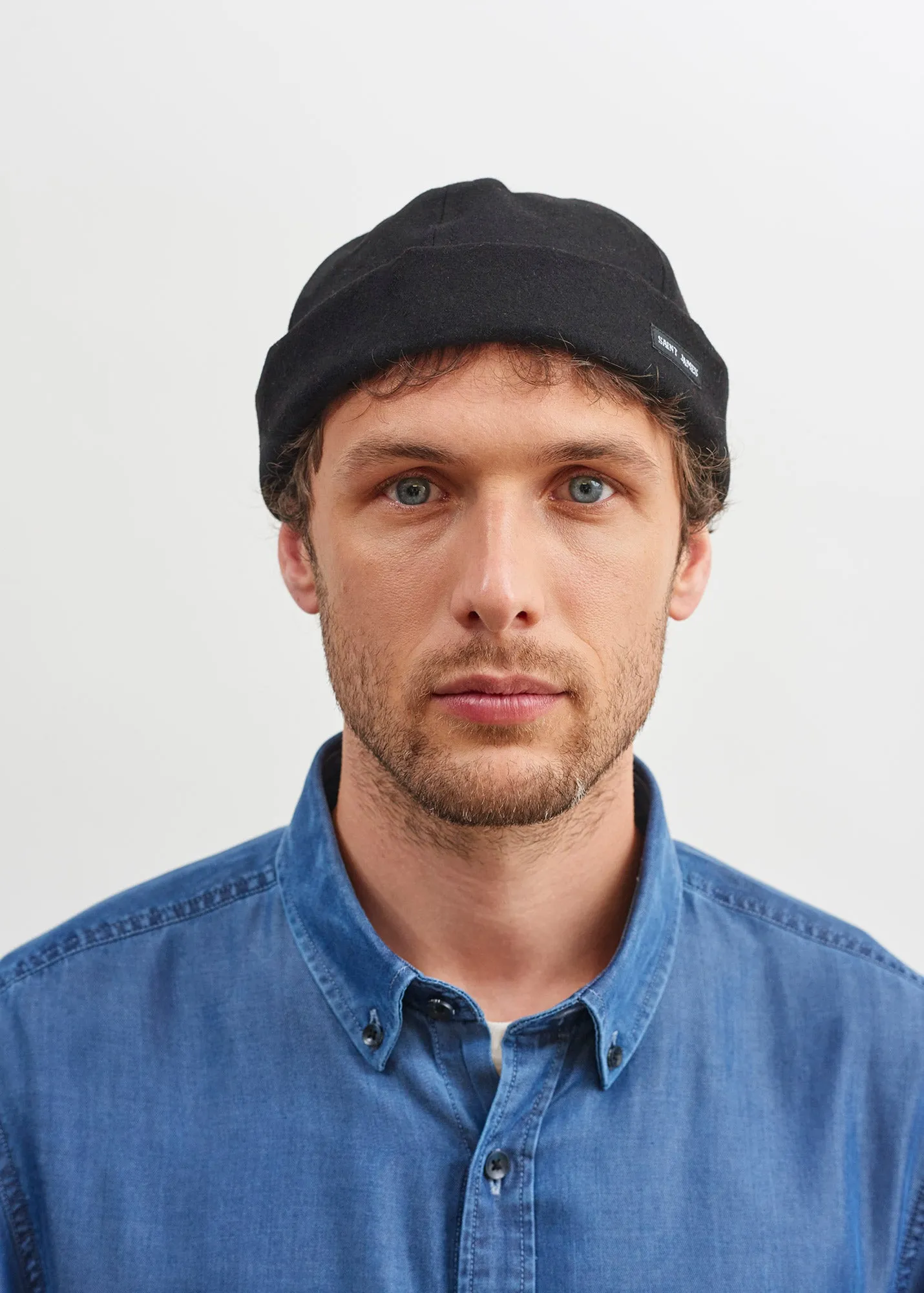 Miki traditional deck hat - in wool (NOIR)