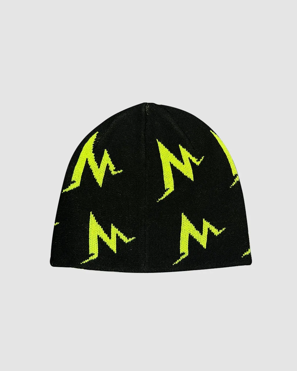 MT LOGO BEANIE- BLACK / VOLT