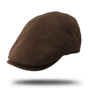 Nappa Leather Flat Cap-IT203