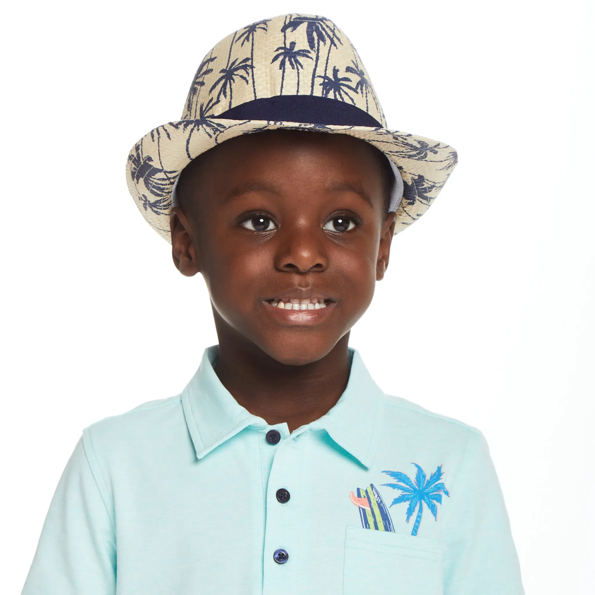 Palm Tree Fedora Hat (Size 2-4 Years)