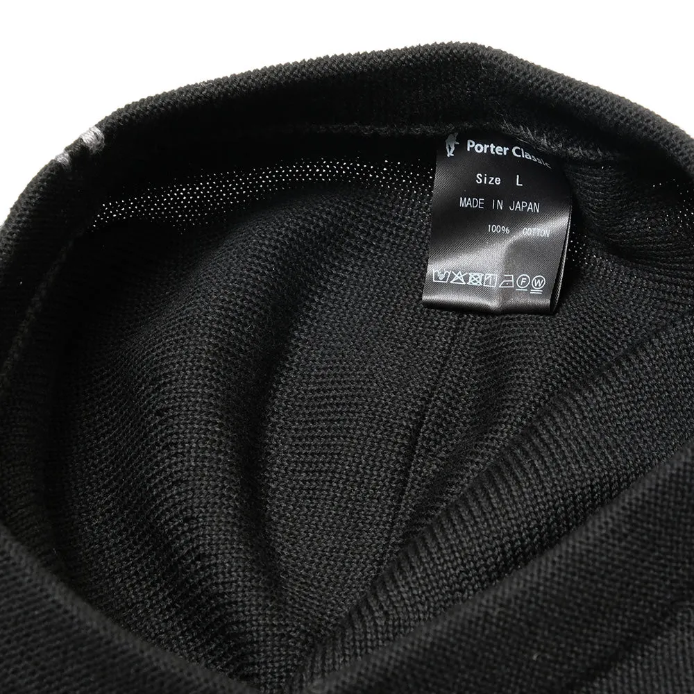 Porter Classic - H/W KNIT BERET (TRICOLORE) - BLACK - PC-011-2051