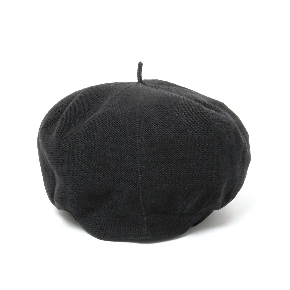 Porter Classic - H/W KNIT BERET (TRICOLORE) - BLACK - PC-011-2051