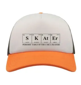 SKAtEr Trucker Mesh - White/Orange/Olive