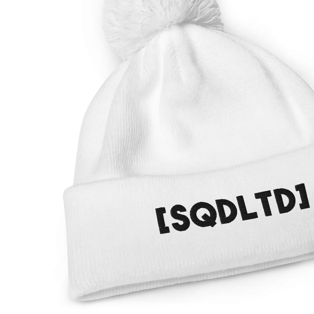 Sqdltd WC21 Pom pom Beanie BL