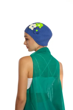 Vintage 3 Flowers Swim Cap
