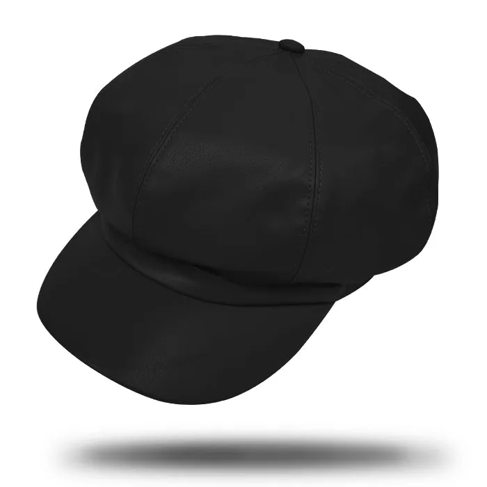 Women's PU Leather Beret-SY370